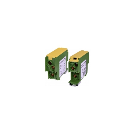 EDBJ-4X25-4X25PE BLOK ROZDZIELCZY 100A (4X2,5-25MM2-4X2,5-25MM2) ŻÓŁTO-ZIELONY