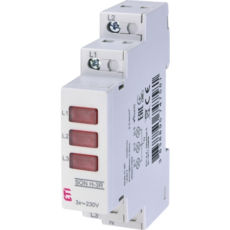 SON H-3R LAMPKA SYGNALIZACYJNA MODUŁOWA 3X LED 230V AC EVE CZERWONY