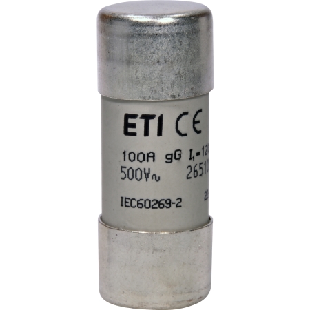 22X58 100A GG WKŁADKA TOPIKOWA CYLINDRYCZNA ZWŁOCZNA