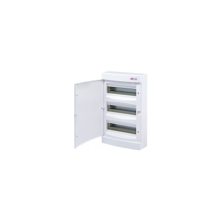 ECT36PO-S ROZDZIELNIA PLASTIKOWA NT 36M 3X 12M N+PE IP40 IK07 526X287X112 DRZWI PEŁNE BIAŁY DIDO