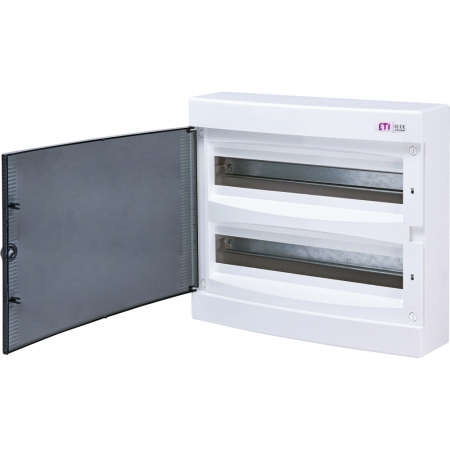 ECT 2X18PT-S ROZDZIELNIA PLASTIKOWA NT 36M 2X 18M N+PE IP40 IK07 361X396X112 DRZWI DYMNE BIAŁY DIDO
