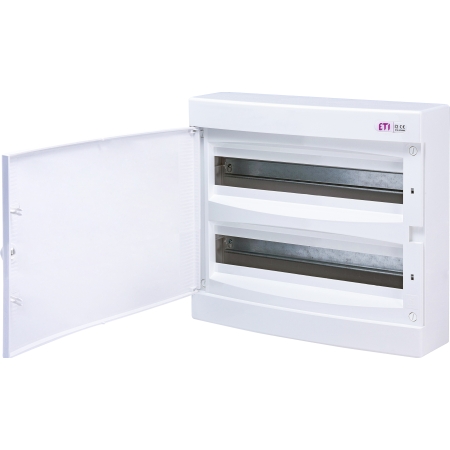 ECT 2X18PO-S ROZDZIELNIA PLASTIKOWA NT 36M 2X 18M N+PE IP40 IK07 361X396X112 DRZWI PEŁNE BIAŁY DIDO