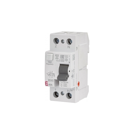 EFI6-P2 25A/ 30MA/AC WYŁĄCZNIK RÓŻNICOWY 25A 2P 2M 30MA AC 6KA