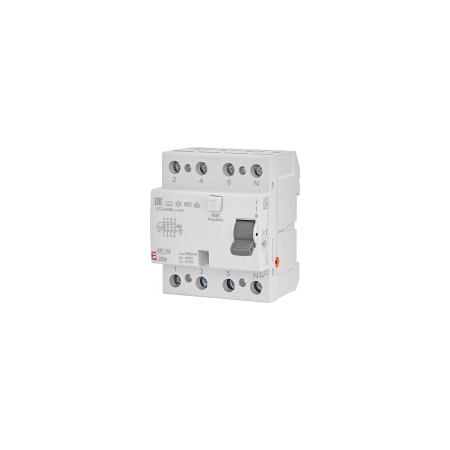 EFI6-P4 25A/ 30MA/A WYŁĄCZNIK RÓŻNICOWY 25A 4P 4M 30MA A 6KA