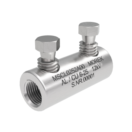 MSCL25 AL/CU 6-25MM2 12KV 2XŚRUBA ALUMINIOWA SB ZŁĄCZE KABLOWE