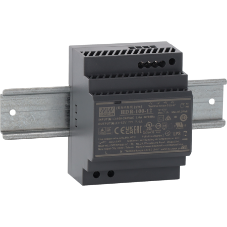 HDR ZASILACZ NA SZYNĘ DIN  85W 7.1A 85-264V AC - 120-370V DC / 12V DC 4M