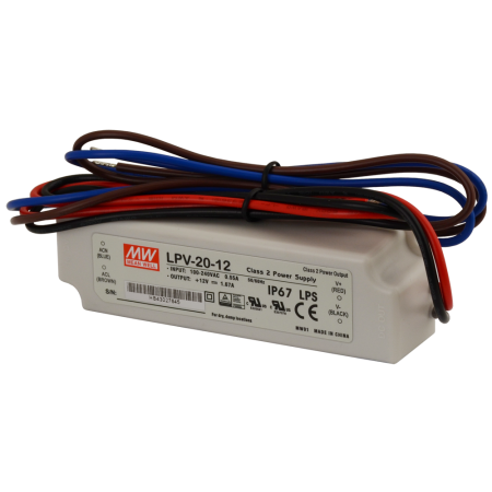 LPV ZASILACZ LED  20W 0.84A 90-264V AC / 24V DC IP67