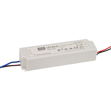 LPV ZASILACZ LED  60W 2.5A 90-264V AC / 24V DC IP67
