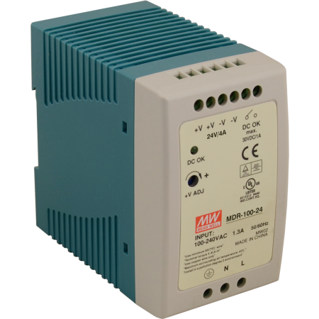MDR ZASILACZ NA SZYNĘ DIN 100W 4.0A 85-264V AC - 120-370V DC / 24V DC
