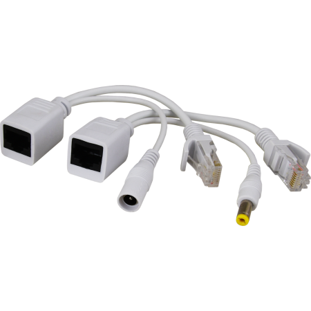 P-POE1 ZESTAW ADAPTERÓW POE ZE ZŁĄCZAMI TYPU RJ45 I 2.1/5.5.