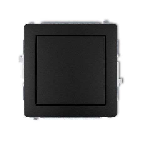 DECO MODUŁ CZARNY MAT ŁĄCZNIK 1-BIEGUNOWY ZACISKI ŚRUBOWE 10AX 250V