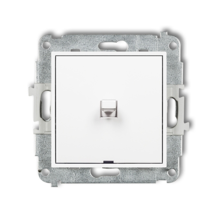 ICON BIAŁY MAT MECHANIZM ŁĄCZNIKA KRZYŻOWEGO W STYLU AMERYKAŃSKIM (JEDEN KLAWISZ BEZ PIKTOGRAMU)