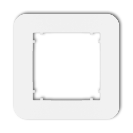 MINI BIAŁY RAMKA 1X ZAOKRĄGLONA UNIWERSALNA