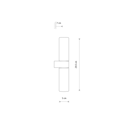 NATALIE II BRASS MOSIĄDZ/ BIAŁY OPRAWA ŚCIENNA KINKIET NT 2X G9/ 10W IP44 ALUMINIUM/ SZKŁO