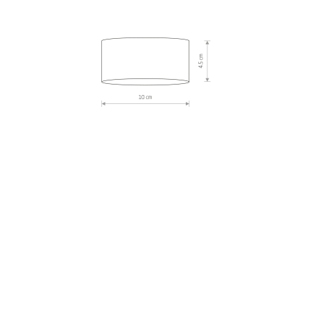 FLEA CZARNY OPRAWA SUFITOWA SPOT NT 1X GX53/ 12W IP20 STAL LAKIEROWANA