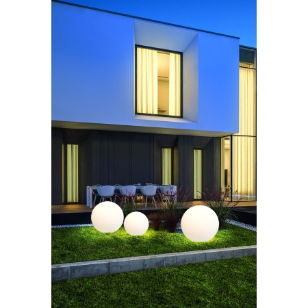 CUMULUS L BIAŁY OPRAWA PRZENOŚNA OGRODOWA KULA 1X E27/ 60W IP44 TWORZYWO PE