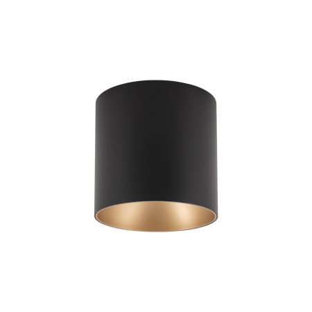 POINT TONE CZARNY/ ZŁOTY OPRAWA SUFITOWA SPOT NT 1X GU10/ 10W IP20 STAL LAKIEROWANA/ TWORZYWO ABS
