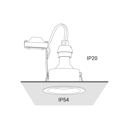 CHARLIE BIAŁY OPRAWA SUFITOWA SPOT PT 1X GU10/ 15W IP54/20 ALUMINIUM LAKIEROWANE/ SZKŁO