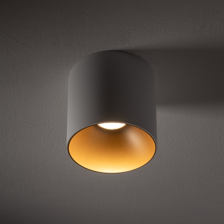 EYE TONE BIAŁY/ ZŁOTY OPRAWA SUFITOWA SPOT TUBA NT 1XGU10/10W IP20 STAL LAKIER/ TWORZYWO ABS PROM.