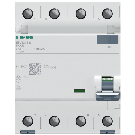 5SV3 40A/ 30MA/A 4P WYŁĄCZNIK RÓŻNICOWY 40A 30MA 4M A 10KA