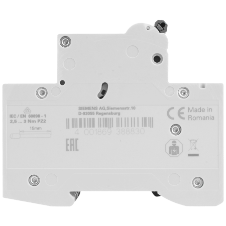 5SL WYŁĄCZNIK NADPRĄDOWY B  6A 3P 3M 6KA