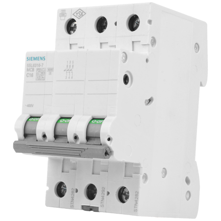 5SL WYŁĄCZNIK NADPRĄDOWY C 16A 3P 3M 6KA