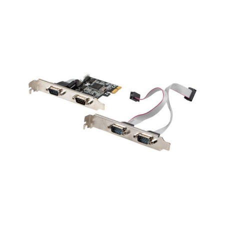 Karta Lanberg PCI Express -> COM 9Pin x4 + śledzie low profile