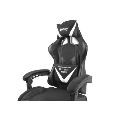 Fotel dla gracza Fury Avenger L czarno-biały-247040