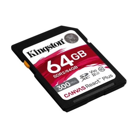 Karta pamięci Kingston SDXC Canvas React Plus 64GB UHS-II U3 -259172