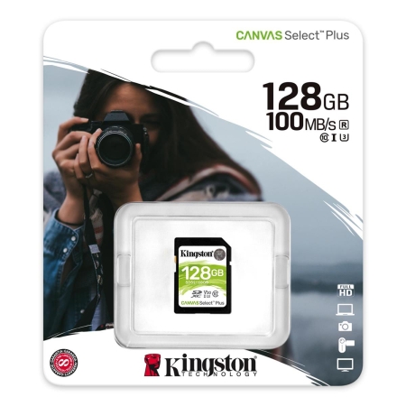 Karta pamięci Kingston SD Canvas Select Plus 128GB UHS-I-259212