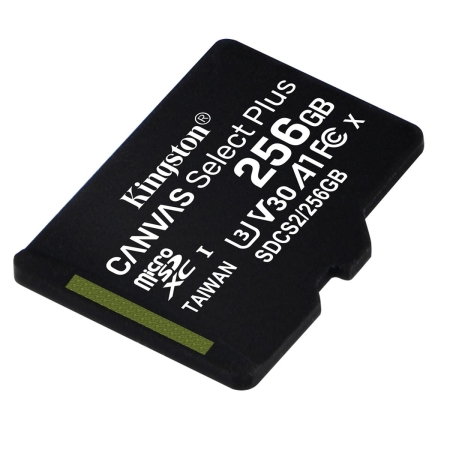 Karta pamięci Kingston microSD Canvas Select Plus 256GB Class 10 UHS-I U3 V30-259260