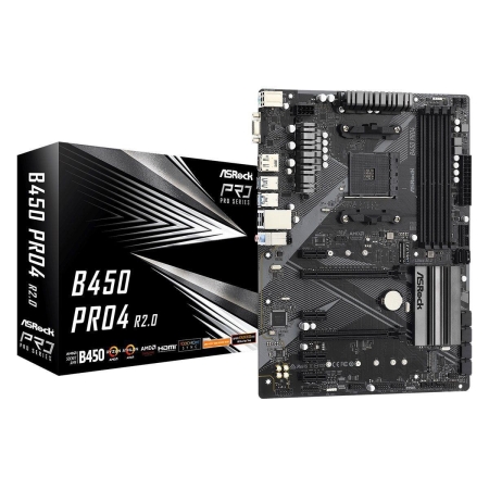 Płyta ASRock B450 Pro4 R2.0 /AMD B450/DDR4/SATA3/M.2/USB3.0/PCIe3.0/AM4/ATX-262662