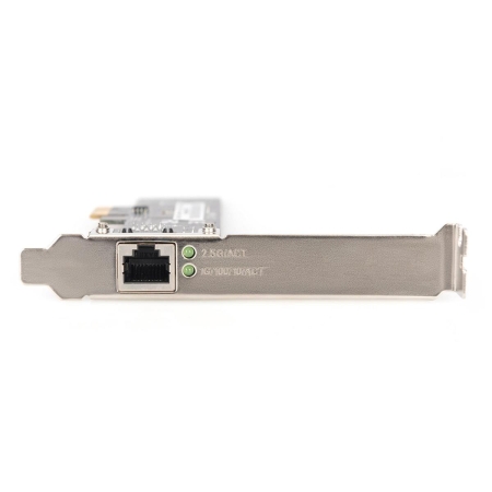 Karta sieciowa DIGITUS przewodowa PCI Express 1x RJ45 2.5 Gigabit Ethernet 10/100/1000/2500Mbps-265995