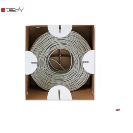 Kabel instalacyjny Intellinet skrętka Cat5e U/UTP drut, SOHO CCA 305m szary-267449