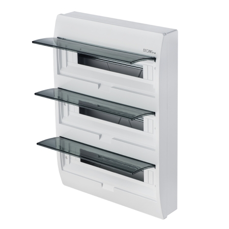 ELEGANT ROZDZIELNIA PLASTIKOWA NT 54M 3X 18M N+PE IP40 784X410X98 DRZWI DYMNE BIAŁY  0675-00