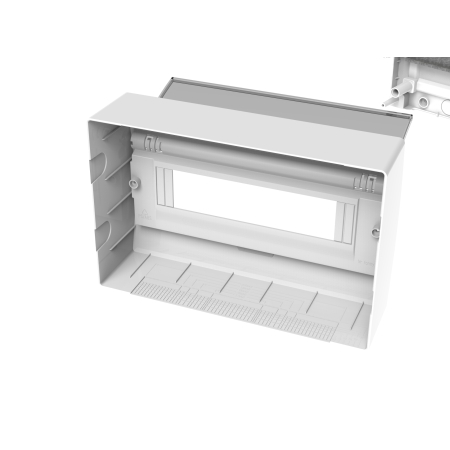 ELEGANT ROZDZIELNIA PLASTIKOWA NT 12M 1X 12M N+PE IP40 198X298X96 DRZWI DYMNE BIAŁY