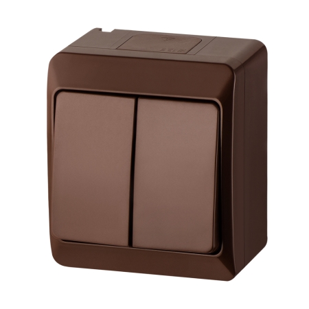 HERMES BRĄZ ŁĄCZNIK NT SERYJNY IP44 ZACISKI ŚRUBOWE 10AX 250V