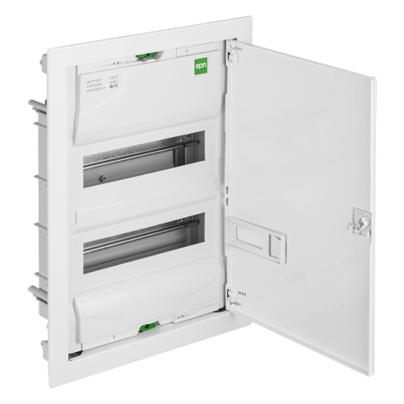 MSF RP ROZDZIELNIA PLASTIKOWA PT 28M 2X 14M N+PE IP30 IK05 478X358X94 DRZWI PEŁNE METAL BIAŁY