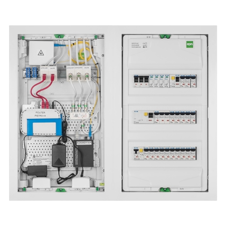 MSF RP ROZDZIELNIA PLASTIKOWA PT 42M 3X 14M N+PE IP30 IK05 603X358X94 DRZWI PEŁNE METAL BIAŁY