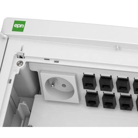 ELEGANT ROZDZIELNIA PLASTIKOWA PT 24M MULTIMEDIALNA IP40 350X310X104 DRZWI PEŁNE BIAŁY