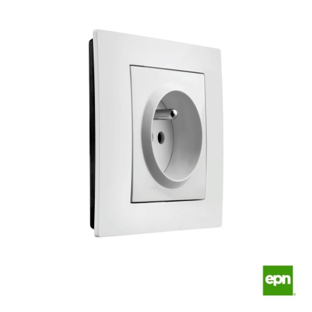 VESTRA MODUŁ BIAŁY GNIAZDO Z/U 2P+Z IP20 ZACISKI ŚRUBOWE 16A 250V