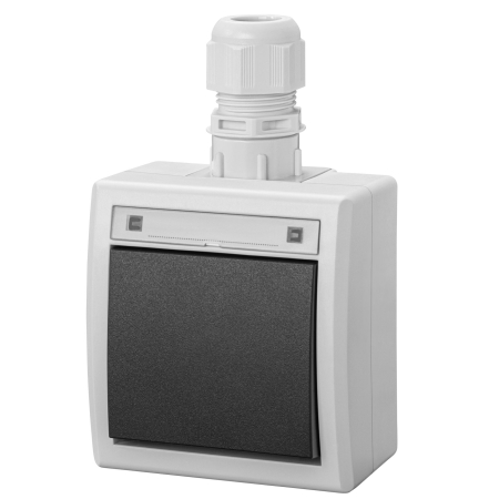 AQUANT 2K SZARY ŁĄCZNIK NT UNIWERSALNY IP65 ZACISKI ŚRUBOWE 10AX 250V