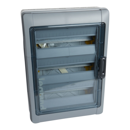 RN65 ROZDZIELNIA PLASTIKOWA NT 54M 3X 18M N+PE IP65 IK09 622X448X161 DRZWI DYMNE SZARY