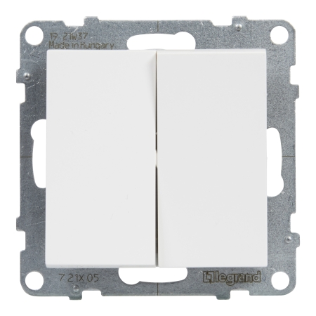 SUNO 2 MODUŁ BIAŁY ŁĄCZNIK SERYJNY ZACISKI SPRĘŻYNOWE 10AX 250V