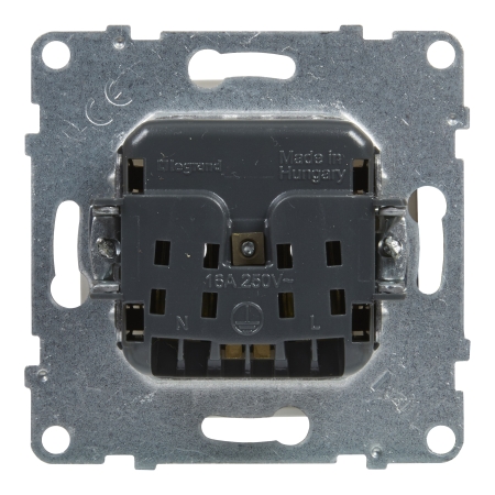 SUNO 2 MODUŁ BIAŁY GNIAZDO 1X Z/U ZACISKI ŚRUBOWE 16A 250V