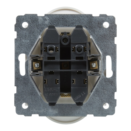 SUNO 2 MODUŁ BIAŁY GNIAZDO 2X Z/U ZACISKI ŚRUBOWE 16A 250V