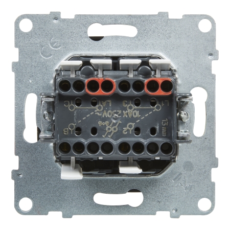 SUNO 2 MODUŁ CZARNY ŁĄCZNIK UNIWERSALNY 2X ZACISKI SPRĘŻYNOWE 10AX 250V
