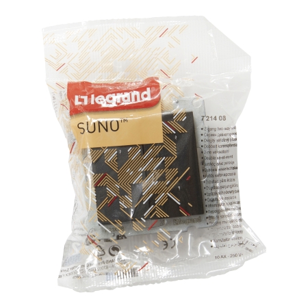 SUNO 2 MODUŁ CZARNY ŁĄCZNIK UNIWERSALNY 2X ZACISKI SPRĘŻYNOWE 10AX 250V