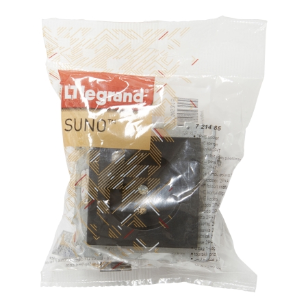 SUNO 2 MODUŁ CZARNY GNIAZDO 1X Z/U ZACISKI ŚRUBOWE 16A 250V