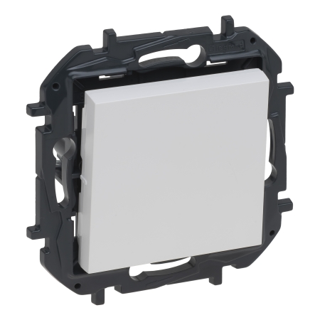 NILOE STEP MODUŁ BIAŁY PRZYCISK 1X 1Z ZACISKI SPRĘŻYNOWE 6A 250V